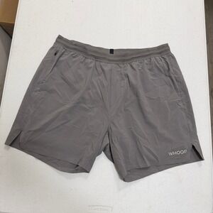 WHOOP Mens Training Shorts Grey XL Sensor Pocket Lined Athletic Gym Run 5490